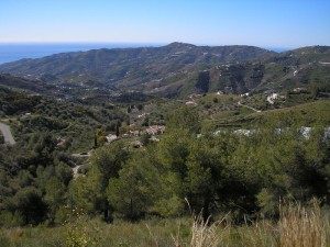 A view of the Frigiliana countryside from the flanks of El Fuerte      